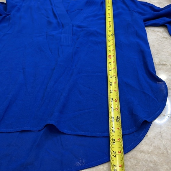 Vince | Trapunto Long Sleeve Blouse | Cobalt‎ Blue | Women's Size 6 - Picture 7 of 11